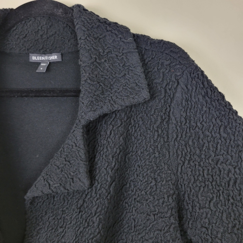 Eileen Fisher Cropped Open Front Blazer - Picture 3 of 8